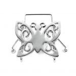 <div class="Standard"><span style="font-size: small;">Steel, gold-plated, silver, black or rose gold and anti-allergy jewel</span></div>
<div class="Standard"><span style="font-size: small;">In the shape of a butterfly, cut by laser.</span></div>
<div><span style="font-size: small;">The displayed price is for one piece - You will need 2 pieces for the cuffs of pants or shorts, shirt sleeves or shoes.&nbsp;(Identical or mismatched pieces)</span></div>
<div class="Standard"><span style="font-size: small;">Tissue paper packaging (free) - Our gift box (for 2 pieces) is sold separately, see in our &laquo;&nbsp;SHOP&nbsp;&raquo; section</span></div>